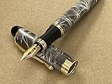 Rhapsody Jinhao x450 Fountain Pen 0.5mm Medium-Fine Nib Ink Pens (Grey Marble)