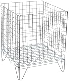 Retail Shop SUPERMARKETS 5 Tier Stacking Metal Baskets (WHITE DUMP BIN SIZE 65CM)
