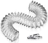 Hon&Guan 100mm Flexible Aluminium Ducting 2m Insulated ducting Pipe 4 Inch Air Ducting Hose for Cooker Hood, Extractor Fan, Tumble Dryer, Hydroponics Grow