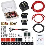 Split Charge Relay Kit,12V 140A Power Split Charge Relay Set Smart Battery Isolator For RV Camper