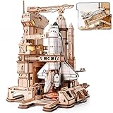 ROKR 3D Wooden Puzzle Space Shuttle Model Kits For Adults To Build STEM Toy Gift LKA02