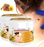 Bee Venom Moles and Warts Treatment Cream, Lenaro Bee Venom Wart and Tag Remover, Bee Venom Wart Remover Cream， for All Skin Types，Easy Application & No Irritation(30g*2)