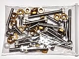 Stainless Steel & Brass Headshell Cartridge Mounting Screw Set For Linn (all Models) Tonearms