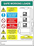 Safe working loads cantilever racking signs - 3mm Aluminium signs 300mm x 200mm