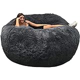 Giant Bean Bag for Adults, 7ft 6ft 5ft Bean Bag Chair, Washable Jumbo Bean Bag Sofa Sack Chair Large Lounger Cover for Dorm Family Room