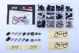 avdb-moto Fairing Bolts Screws Kit compatible with M5, M6 HONDA VFR 400 R 1989-1993 (Sliver)