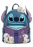 Loungefly Lilo38; Stitch Story Time Mini Backpack, Blue, Purple, White, One Size, Lilo & Stitch Story Time Mini Bkpk