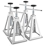 VEVOR VEVOR RV Stabilizer Jacks, 4 Pack Aluminum RV Leveling Jacks, RV Stack Jacks for RV Travel Trailer Camper, Single Screw Jack Support up to 6000 Lbs, Adjustable from 11 inch to 17 inch, Silver