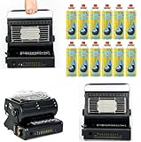 2 In 1 Camping Heater & Stove – Butane Gas Powered Portable Tent Cooker With Carry Handle, Safety Grill, Auto Ignition For Caravan, Fishing, Hiking & Outdoor (2 in 1 Camping Heater + 12 Butane Gas)