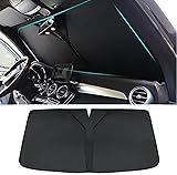 JIAGHUI Car Sunshade Shield For NISSAN Elgrand E51 2002-2010, Magnetic Front Windshield Mesh Curtain Window Sun Shade Visor Protection Shading