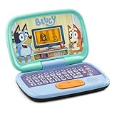 VTech Bluey Game Time Laptop, Interactive Learning Laptop with Pre-School Content, Official Bluey Character Toy for Kids, Letters, Numbers, Music, Gift for Children 3, 4, 5, 6 Years, English Version