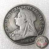 FKaiYin 1897 United Kingdom Old Commemorative Hand Carved Art Coin - British Crown Victoria Queen Coin - Future experience