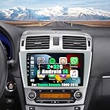 Android 14 Car Stereo for Toyota Avensis 2009-2015 with Wireless Carplay Android Auto GPS Navigation 9 inch Touchscreen Bluetooth EQ Wifi RDS Mirror Link Steering Wheel Control AHD Camera Mic, 2+32G