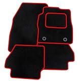 RMSONE GENUINE FULLY TAILORED BLACK CARPET CAR MATS ASTRA 2010-2015 (RED TRIM)