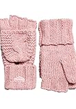 Superdry Vintage Cable Gloves - Rose Tweed