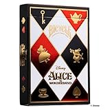 Bicycle Disney Alice in Wonderland Playing Cards - 1 Deck, Air Cushion Finish, Professional, Superb Handling & Durability, Great Gift For Card Collectors, White