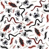 Wonsta Halloween Plastic Bugs 100Pcs Halloween Realistic Bugs Spooky Black Plastic Spiders for Party Decorations and Insects Scary Joke Trick Decorations
