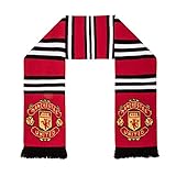 Manchester United FC Official Football Gift Stripe Bar Scarf