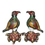 Fashion158 Antique Miscellaneous Copper Cloisonne bird in the living Room Ornaments Crafts Collections Placed
