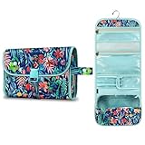 Portable Toiletry Travel Wash Bag, FINPAC Large Water Resistant Hanging Makeup Organizer Cosmetic Storage Pouch Case for Women Girls, Jungle Night