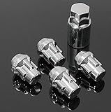 Locking Wheel Nuts/Bolts complete set of 4 + key M12X1.25 Alto, Baleno, Carry, Landy, Samurai, Swift, Vitara, Grand, Wagon r, x90