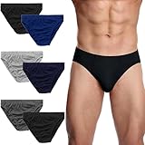 RUBAB Men's Cotton Briefs Underwear Cotton brief Classic Stretch Fit Comfortable Underpants Men Multipack Brief Hipster Assorted Colors (Medium)