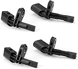 KOOLEVER 4PCS ABS Wheel Speed Sensor Set Front Rear Left & Right for Audi A3 VW Golf Jetta Passat Touran Tiguan, 1K0927807 1K0927808 7H0927803 7H0927804