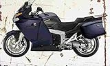 BMW K1200GT 2006 Aged Vintage Sign Aluminium Print A4