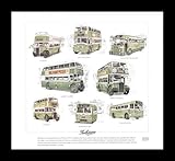 Southdown Buses (Sussex, Brighton, Hastings ..) - Guy Arab 2, 3, Leyland Titan PD3/4, PD2/1, PD2/12, Royal Tiger, Cub - Art Print