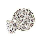 Royal Albert 100 Years 40035588 English Chintz Mug & Plate 20cm White, Fine Bone China