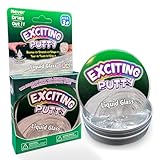 Liquid Glass Putty - 2 x Clear Transparent Squeezable Exciting Putties Non-Toxic Long Lasting Non-Drying Stress Relief Hand Exercise Science Learning & Fun for Kids