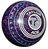 Taylor Bowls Ace Coloured Dark Blue/Magenta Bowls - Set of 4, Heavy, Size 3, Progrip