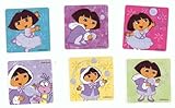 Disney 6 Count Dora the Explorer Winter-themed Glossy Square Stickers for Wall, Window, Car, Scrapbook, Laptop