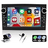 2G+32G Android 13 Car Stereo for Opel Vauxhall Corsa Astra Vivaro Zafira with Wireless Carplay Android Auto，7 Inch Touch Screen Car Radio with Bluetooth GPS WiFi FM FDS HiFi SWC+Backup Camera