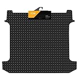 FSW - Tailored Mats - Fits Ford Transit Custom Crew Cab Rear Mat 2013-2023 Tailored Heavy Duty 3MM Rubber Rear Boot Liner Protector Mat Black