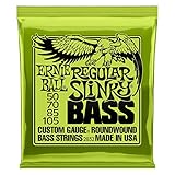 Ernie Ball Regular Slinky Nickel Wound Electric Bass Strings - 50-105 Gauge