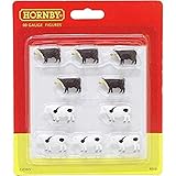 Hornby R7121 Cows for Model Railway OO Gauge, Model Train Accessories for Adding Scenery, Dioramas, Woodland, Buildings and More, Model Making Kits - 1:76 Scale Model Accessory