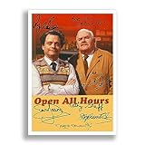 Memorabilia Open All Hours Cast Signed Autograph Autographed A4 Poster Photo Print Photograph Picture TV Show Series Season Framed DVD Boxset Gift Ronnie Barker David Jason (POSTER ONLY)