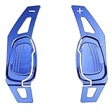 HWDFFA for Audi for Rs6 2015-2018 for Rs7 2016 2Pcs Aluminum Alloy Car Steering Wheel Paddle Shift Paddle Extension Interior Accessories(Blue)