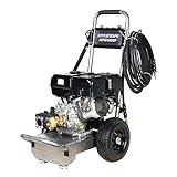 Hyundai 4000PSI Petrol Pressure Washer, 420cc 4-Stroke Engine, 15L/Min Flow Rate, Heavy-Duty Annovi Reverberi Pump, Portable with Puncture-Proof Tyres, 3 Year Warranty
