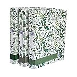Oxford A4 Ring Binders, Leaves Pattern, 40mm Folders, Pack of 3
