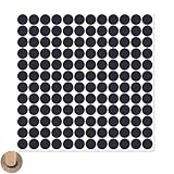 144 Pieces Felt Pads for Chair Legs, Felt Chair Feet Pads, Felt Pads for Ornaments, Pads for Chair Legs, Furniture Pads, Self Adhesive Chair Pads, For Furniture Feet Chair Legs (Black, 15mm)