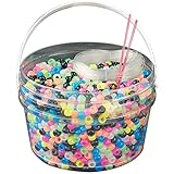 The Beadery Ultra Kandi Rave Bead Glow Bucket, Dark Multicolor