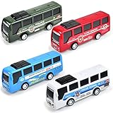 Tuko Car Toys for 3+ Years old Boy and Girl Gift, Play Vehicles Toy 4pcs (Bus)