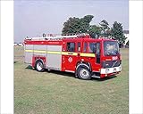 Media Storehouse London Fire Brigade Volvo Dual Purpose Pump Ladder Print - Print 10"x8" (25x20cm) (7641533)