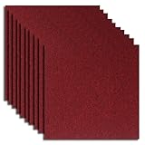 20PCS Carpet Tiles 5m2 Box Heavy Duty Carpet Floor Tiles Non-Slip Interior Floor Tiles 50X50cm for Flooring Home Office Living Room Bedroom Commercial Apartment (Red)