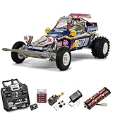 Tamiya RC 47304 Fighting Buggy/Super Champ 1:10 Standard Stick Radio Bundle