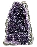 EMPORION Large Natural Amethyst (5 lb to 6.5 lb) Crystal Clusters Stone from Uruguay Raw Geode Quartz - Deep Purple Color