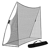 JARAGAR Large Golf Net, 10Ft x 7Ft Practice Net with Carry Bag for Indoor and Outdoor Golf Hitting Training (Black)