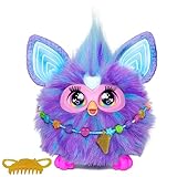 Furby Electronic Plush Toy with Sounds for Kids, Plush Toys, Interactive Talking Furby Collectible, 15 cm/6 inch, Soft to the Touch, Purple